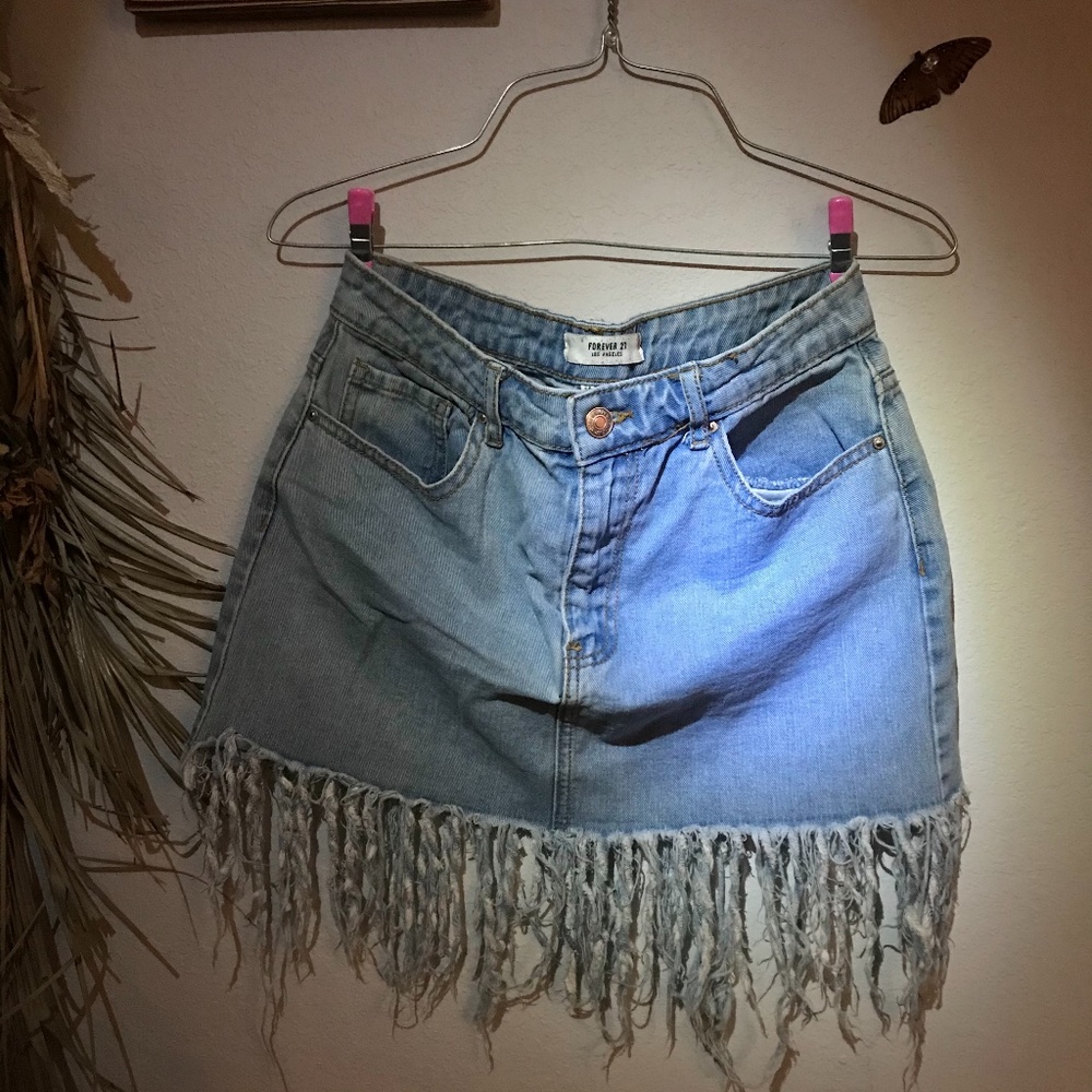 Forever21 denim mini skirt
